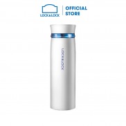 Bình giữ nhiệt Lock&Lock Feather Light 450ml - Màu Trắng / Xanh [LHC4131WB]